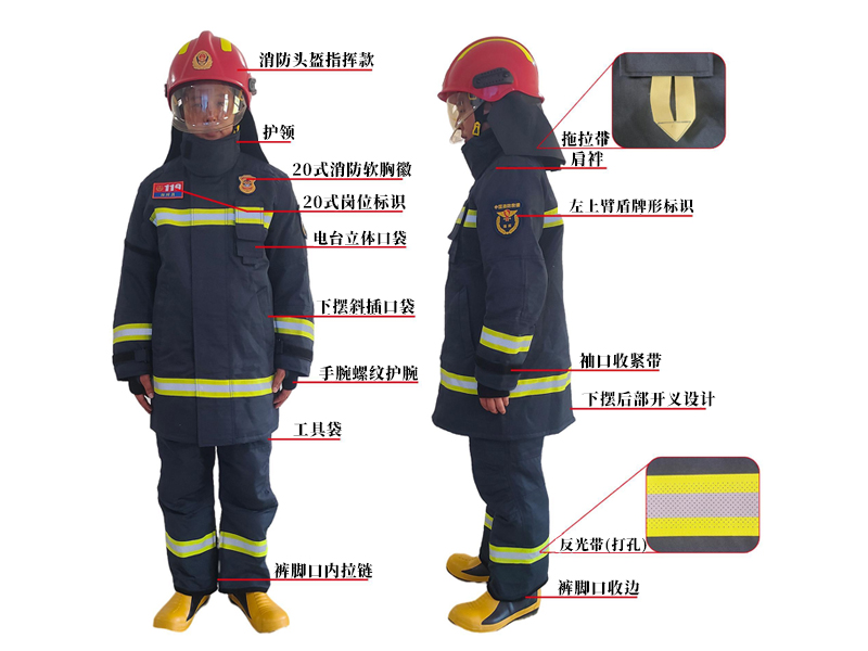 20式消防员灭火防护服指挥款